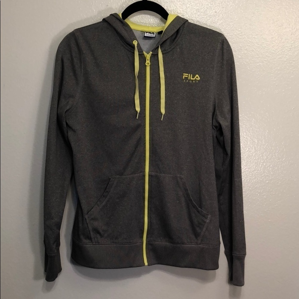 Fila Sport Grey Zip Hoodie